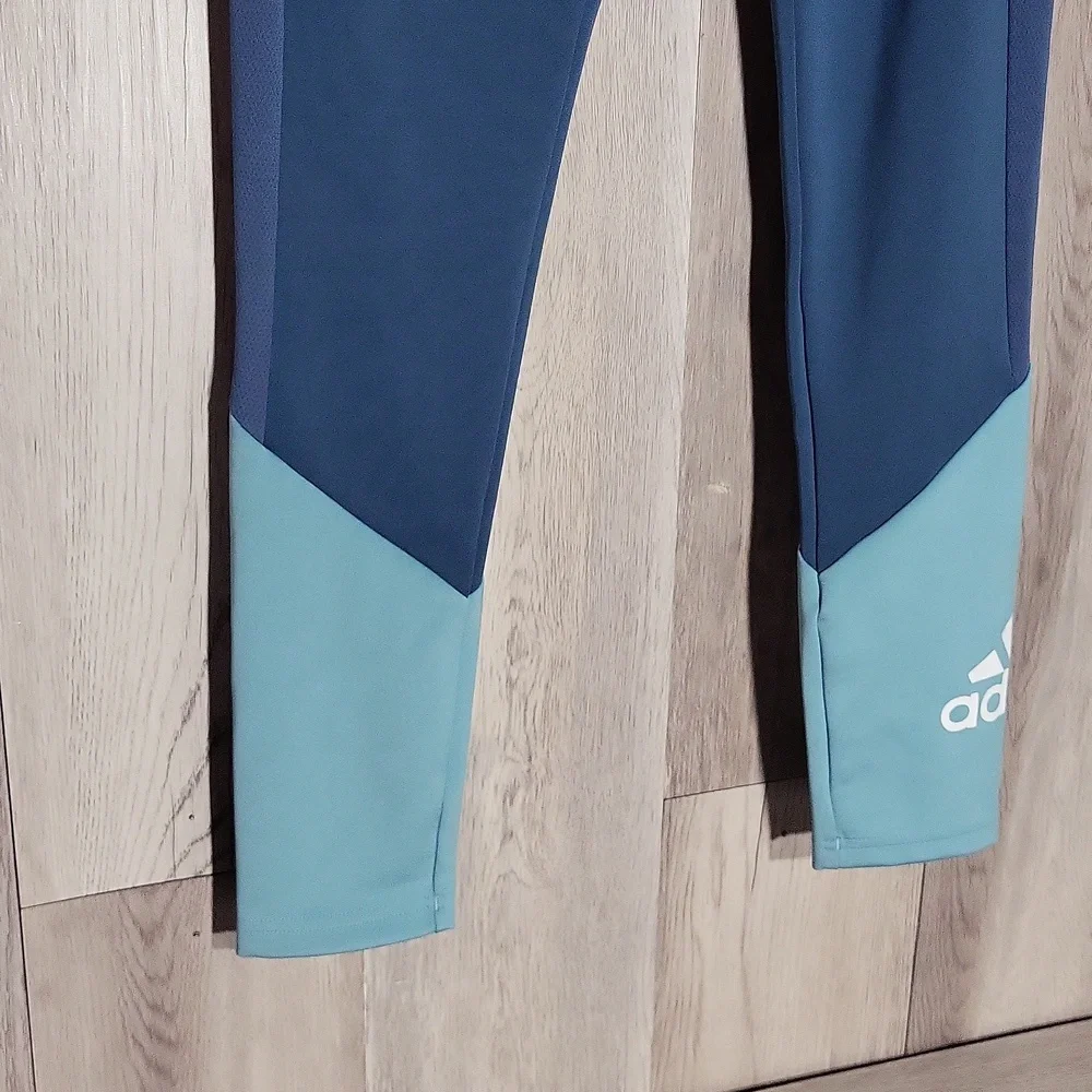 Adidas Womens‎ S Aeroready Primegreen Leggings Colorblock Workout Athletic NWOT